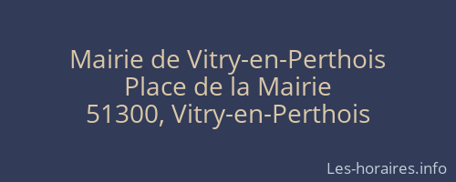 Mairie de Vitry-en-Perthois