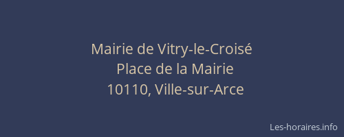 Mairie de Vitry-le-Croisé