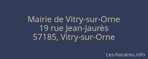 Mairie de Vitry-sur-Orne