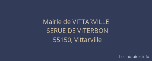 Mairie de VITTARVILLE