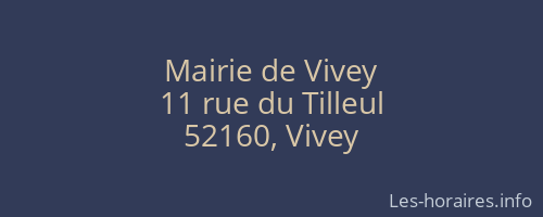 Mairie de Vivey