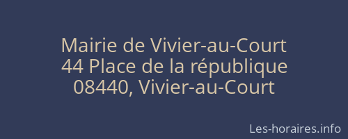 Mairie de Vivier-au-Court