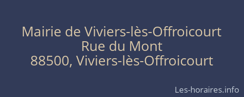 Mairie de Viviers-lès-Offroicourt