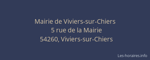 Mairie de Viviers-sur-Chiers