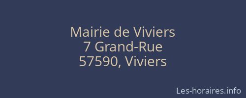 Mairie de Viviers