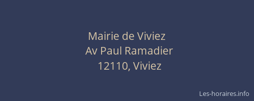 Mairie de Viviez
