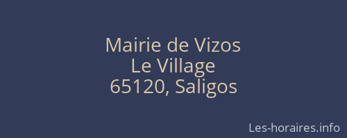 Mairie de Vizos