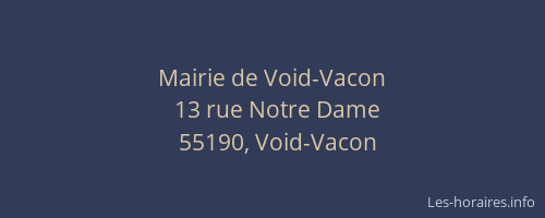 Mairie de Void-Vacon