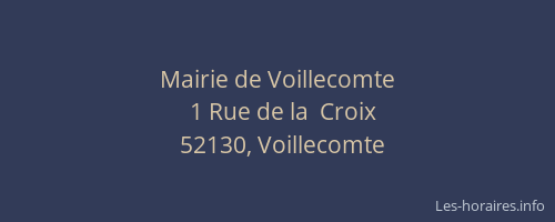 Mairie de Voillecomte