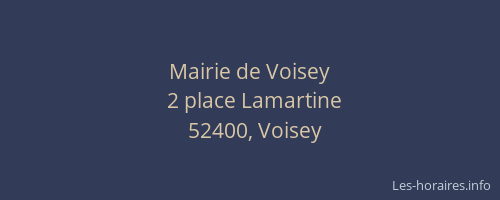 Mairie de Voisey