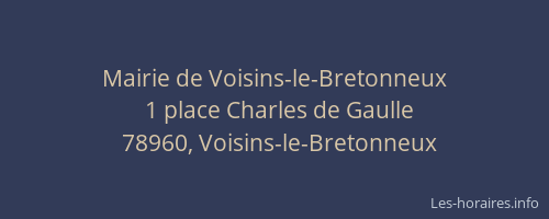 Mairie de Voisins-le-Bretonneux