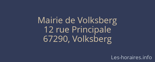 Mairie de Volksberg