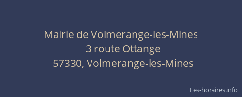 Mairie de Volmerange-les-Mines