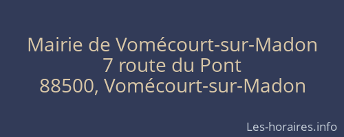 Mairie de Vomécourt-sur-Madon