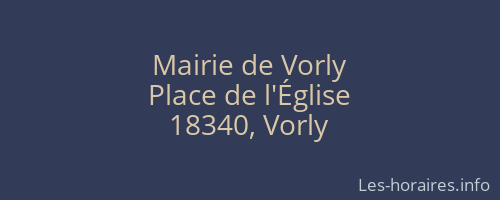 Mairie de Vorly