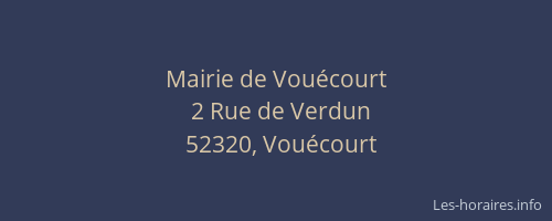 Mairie de Vou&eacute;court