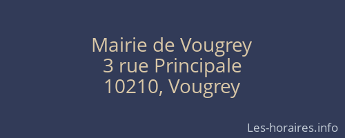 Mairie de Vougrey