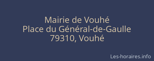 Mairie de Vouhé