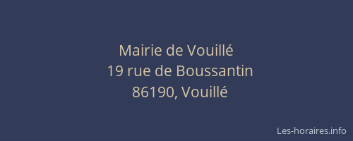 Mairie de Vouill&eacute;