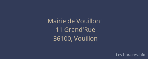 Mairie de Vouillon
