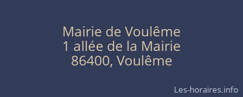 Mairie de Voulême