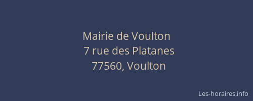 Mairie de Voulton