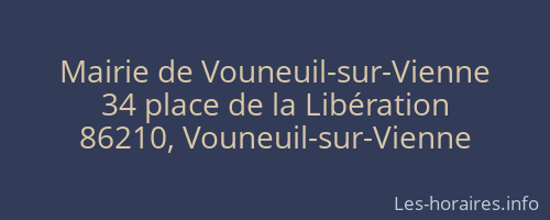 Mairie de Vouneuil-sur-Vienne