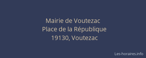Mairie de Voutezac