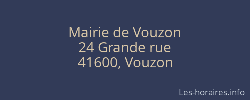 Mairie de Vouzon