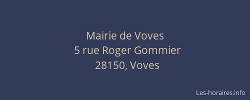 Mairie de Voves