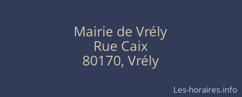 Mairie de Vrély