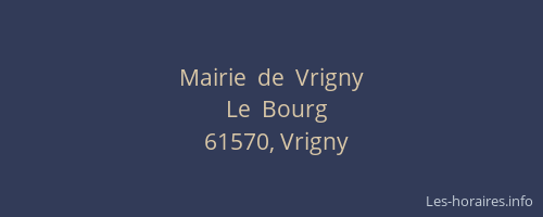 Mairie  de  Vrigny