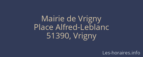 Mairie de Vrigny