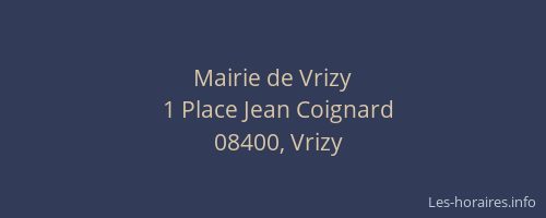 Mairie de Vrizy