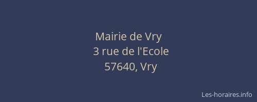 Mairie de Vry