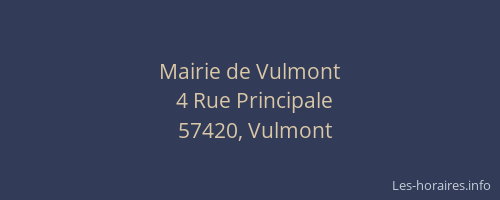 Mairie de Vulmont