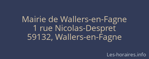 Mairie de Wallers-en-Fagne