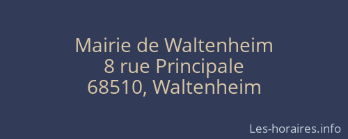 Mairie de Waltenheim