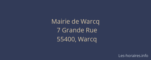 Mairie de Warcq