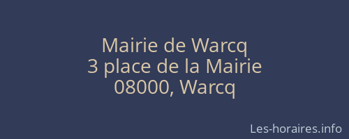 Mairie de Warcq