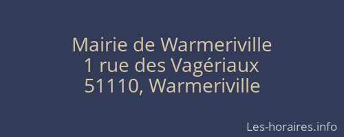 Mairie de Warmeriville