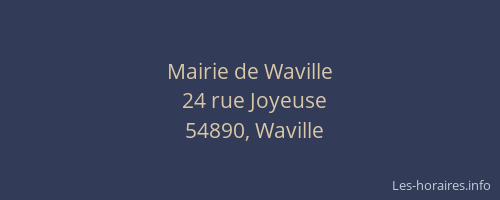 Mairie de Waville