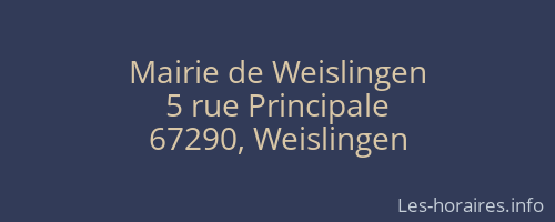 Mairie de Weislingen