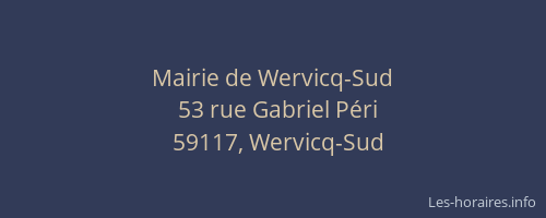 Mairie de Wervicq-Sud