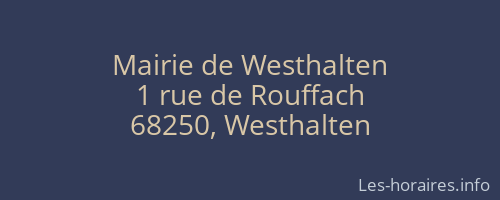 Mairie de Westhalten