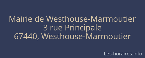 Mairie de Westhouse-Marmoutier