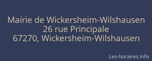 Mairie de Wickersheim-Wilshausen