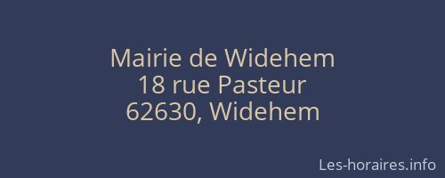 Mairie de Widehem