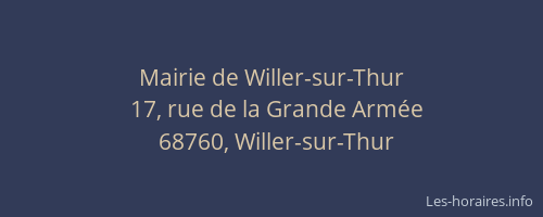 Mairie de Willer-sur-Thur