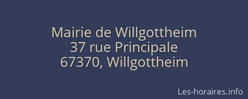 Mairie de Willgottheim
